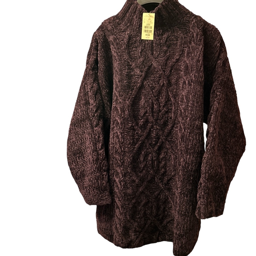 Express Tricot VTG Plush Pullover Chenille Sweater